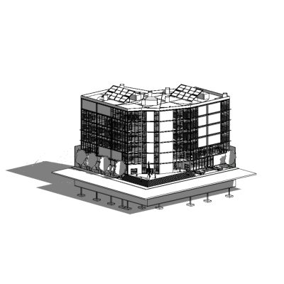 Office building with commercial basement