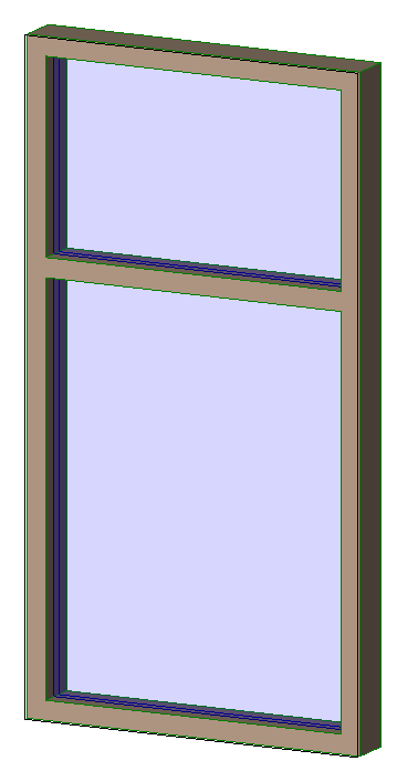 Aluminum Exterior Window - 1 wide x 2 high 3888