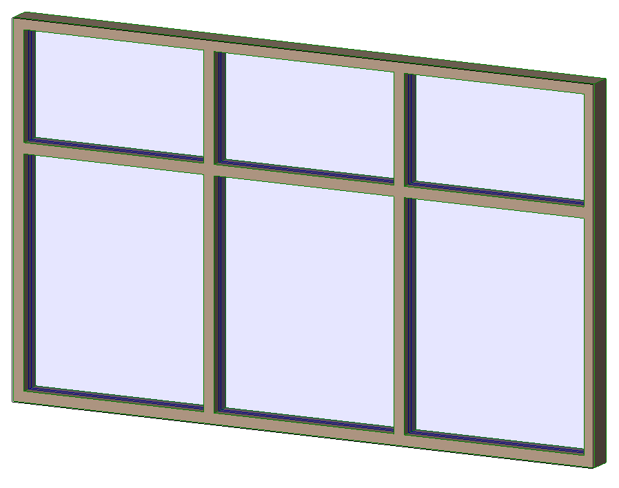 Aluminum Exterior Window - 3 wide x 2 high 3891