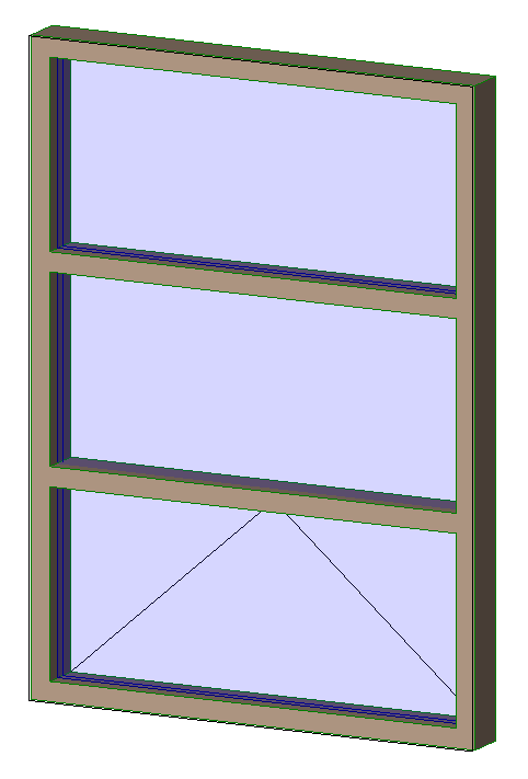 Aluminum Exterior Window 1x3 6329
