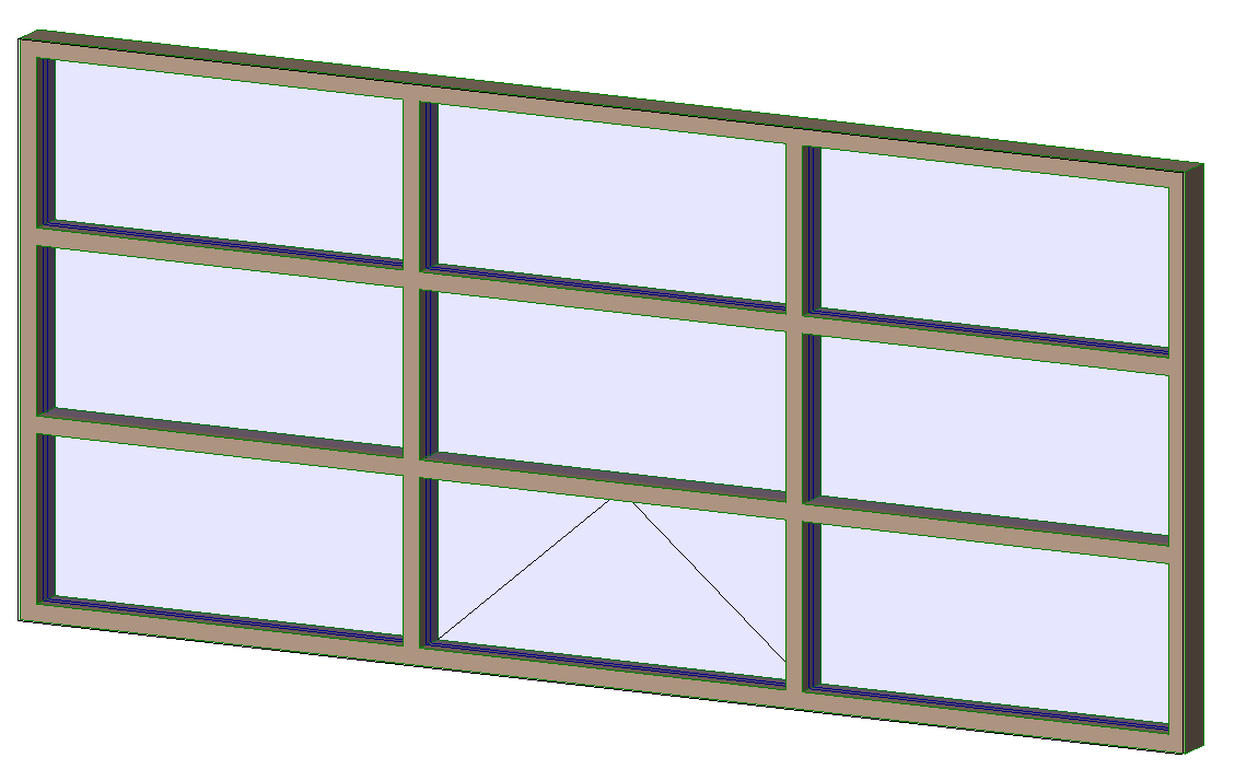 Aluminum Exterior Window 3x3 6331