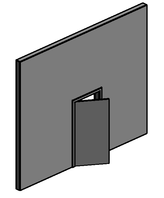 Angular Openable Door