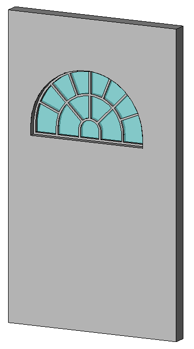 Arched Aluminum Window 12912