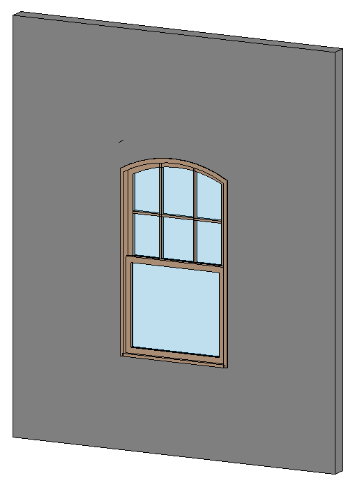 Arched DH Window - flex gril 2520