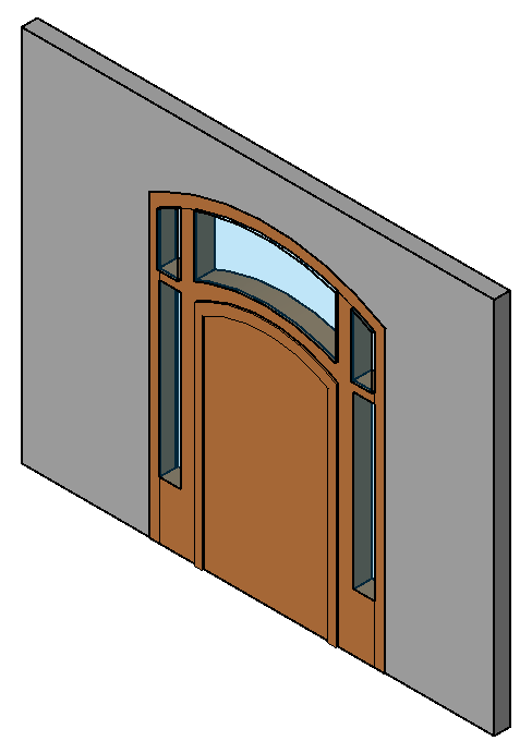 Arched Door Fixed 4514
