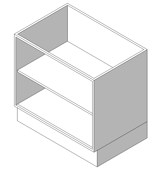 Base Cabinet - Shelf Unit