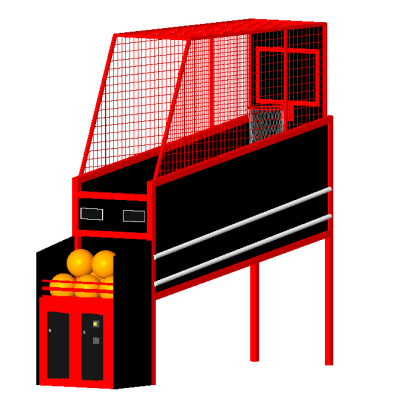 Basketball arcade machine 4572