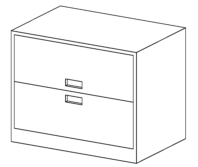 Cabinet File - Lateral 2 Drawer