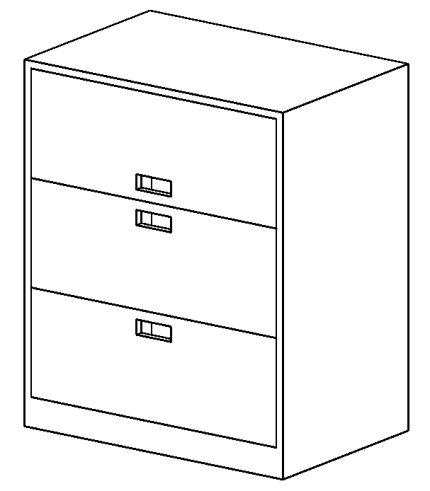 Cabinet File - Lateral 3 Drawer