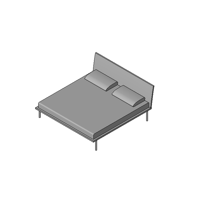Modern Minimalist Bed with Slim Frame