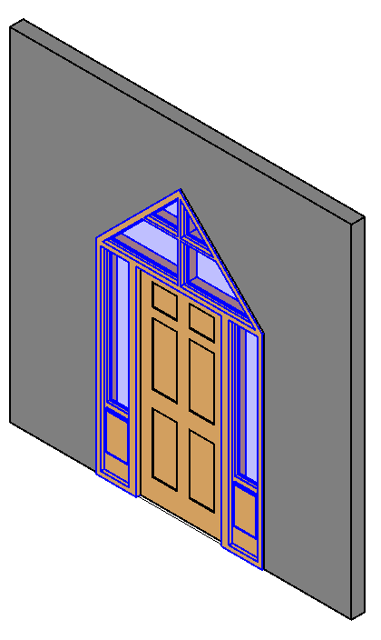 Chapel door with Sidelights