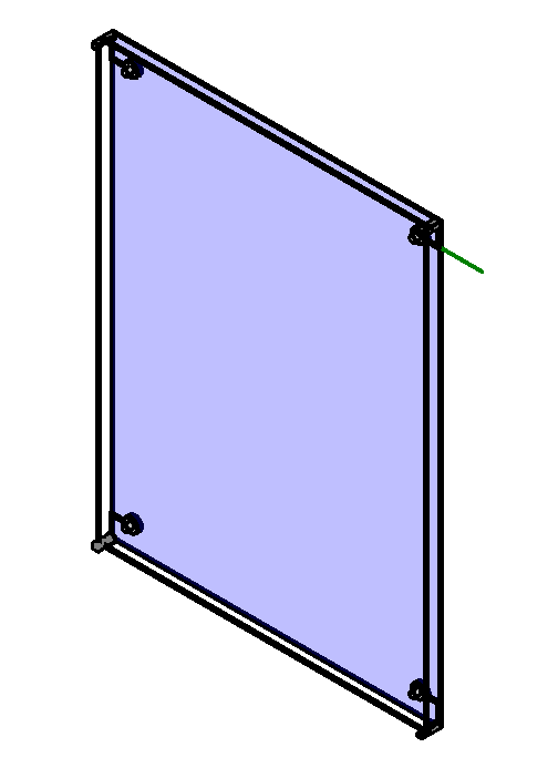 Curtain Wall Panel With Clamp