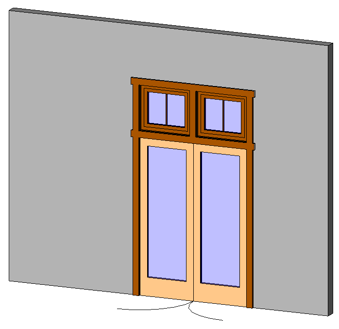 DBL-Door-With Awning Window