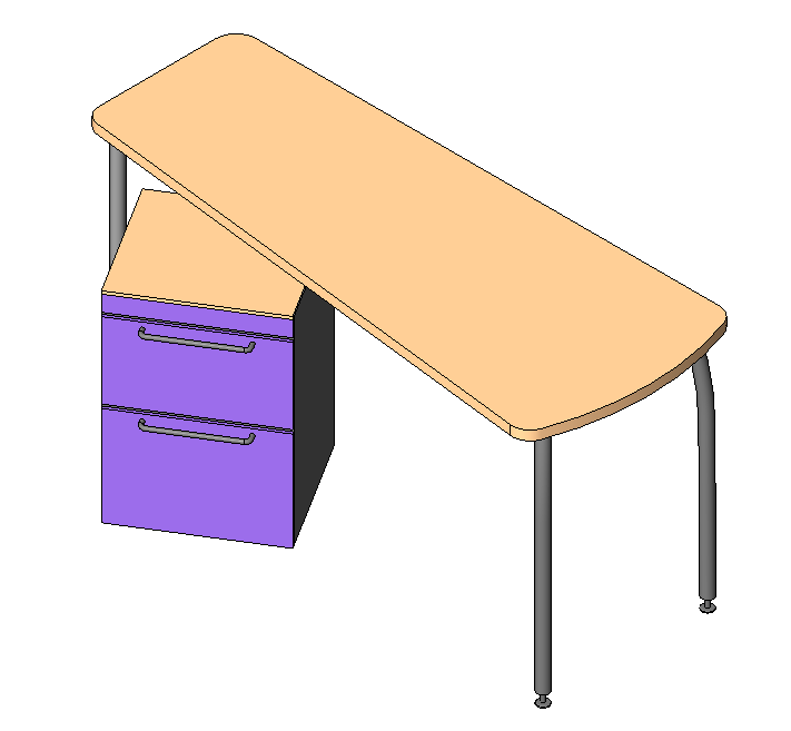 Desk w Drawers