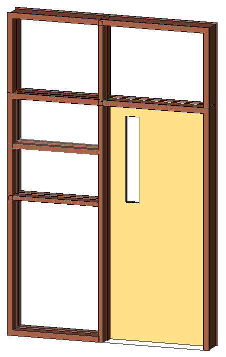 Door with Sidelight and Transome