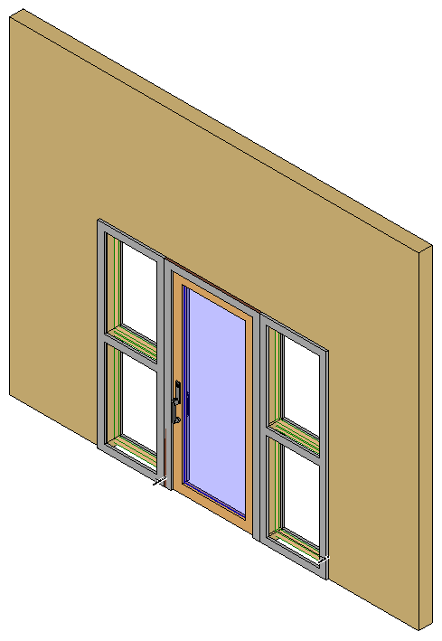 Door with windows