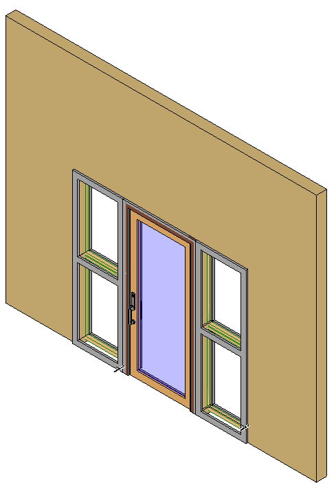 Door with windows