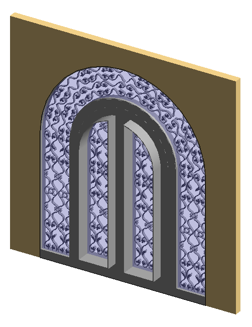 Double Arch top door with surrounding lites