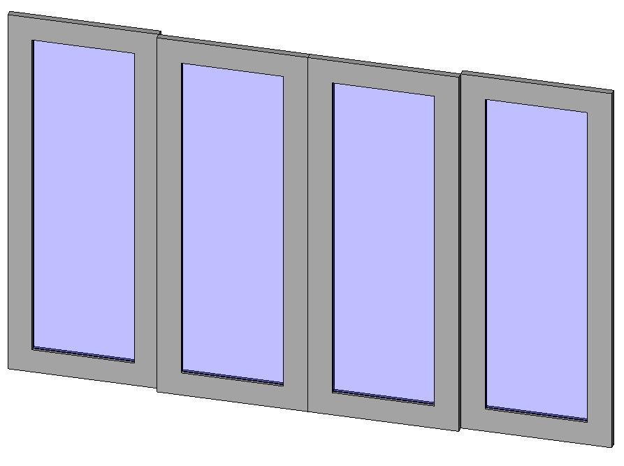 Double Curtainwall Slider Door