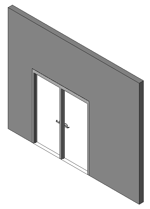 Double Door - Hollow Metal with Intermediate Mull 1