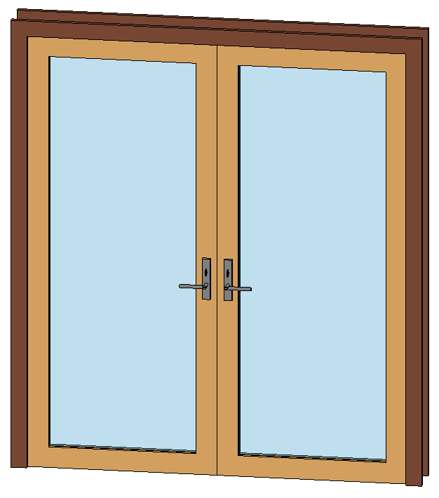 Double Glass Door w Baldwin Handle