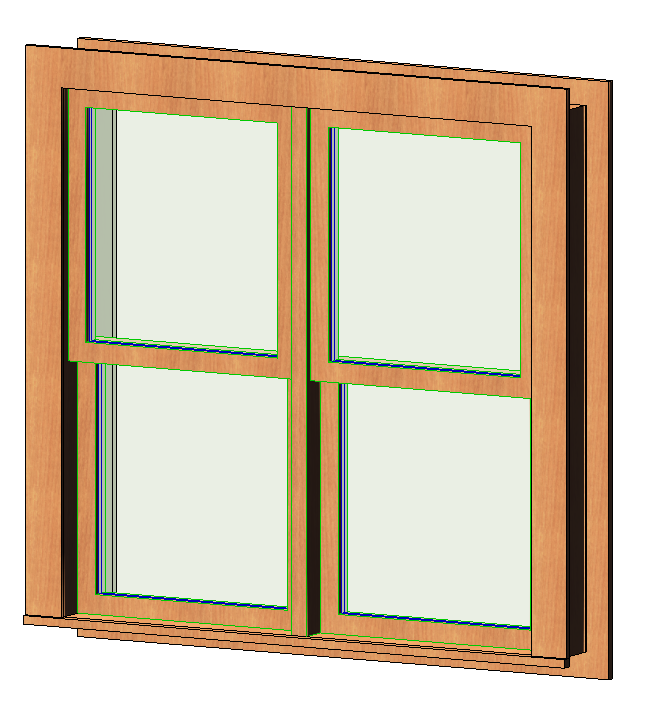 Double Hung-Double w Trim