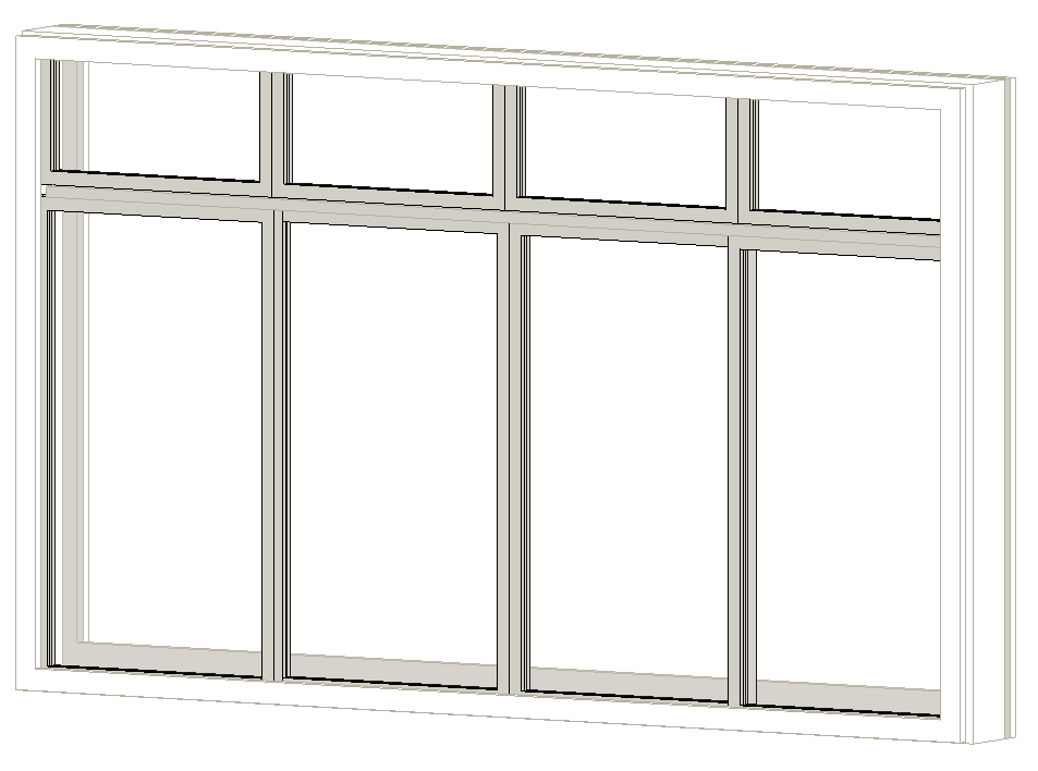 Double Wall Sliding Panel Door - fully parametric 4071