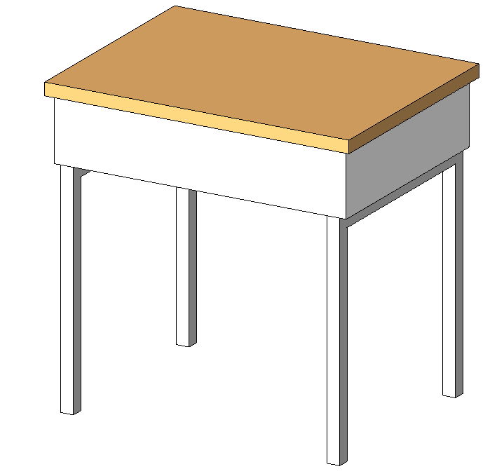 Student desk 457x609mm