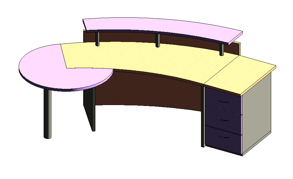 Reception Desk 2200x2396mm