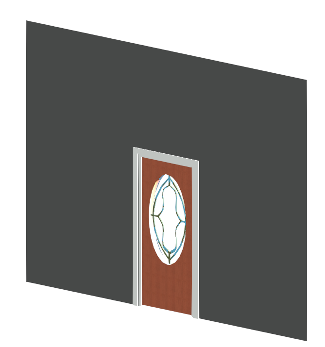 FRONT DOOR WITH PAnels and pattern inset 10134