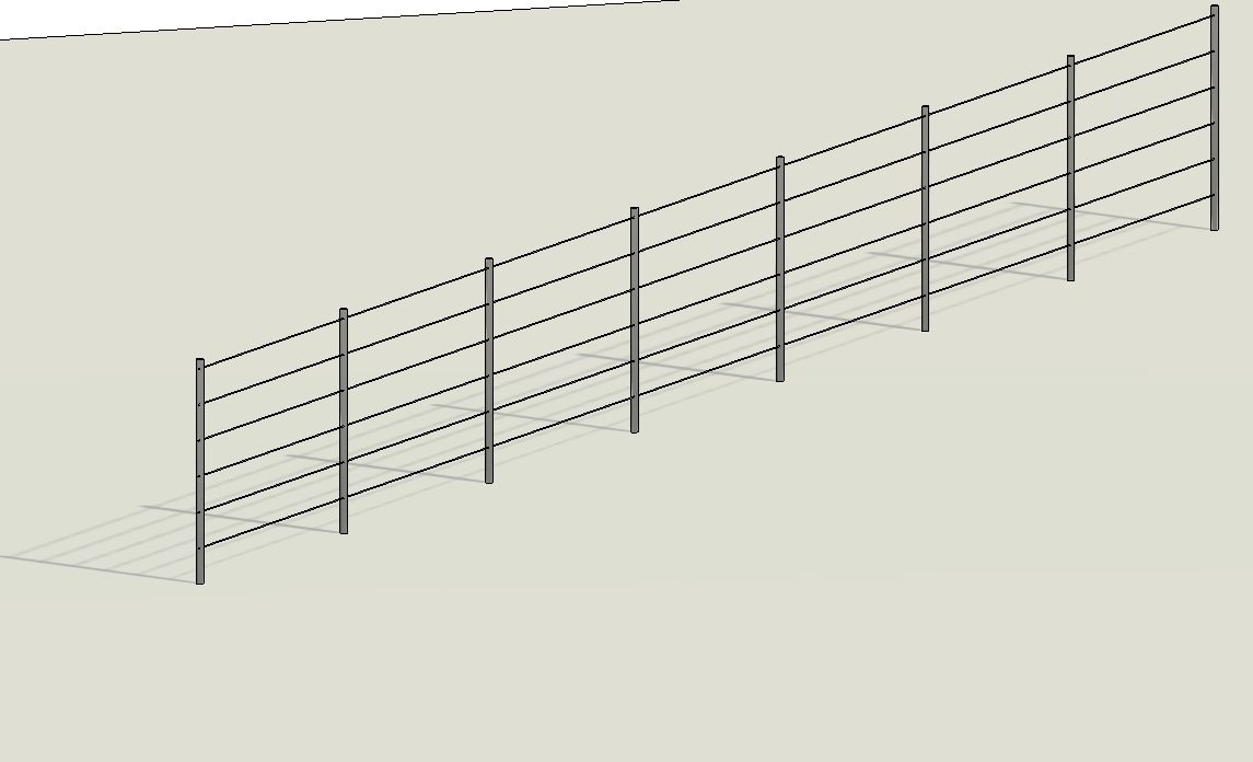 Fencing - Strained wire