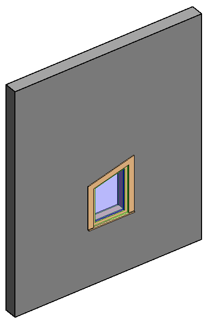 Fixed Window with Trim - Angle top 7307