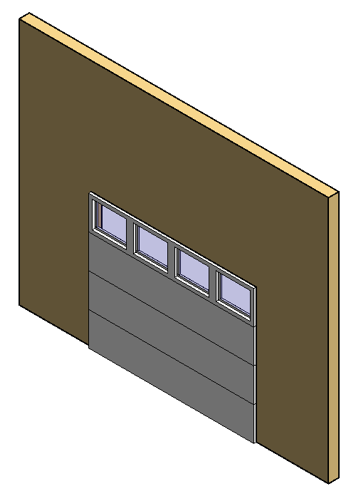 Garage Door with Windows 6863