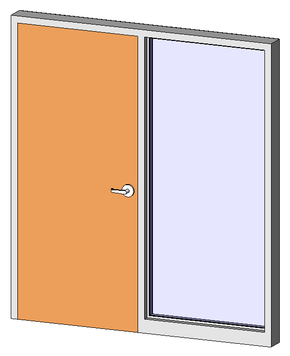 HM Frame Door - Interior Single with Sidelite 3901
