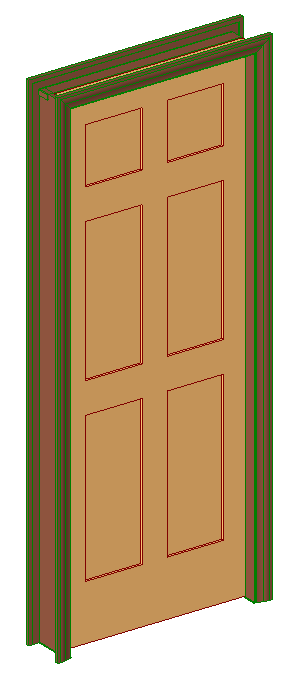 Int-Pocket-6 Panel-Colonial Reg Casing Door 1724
