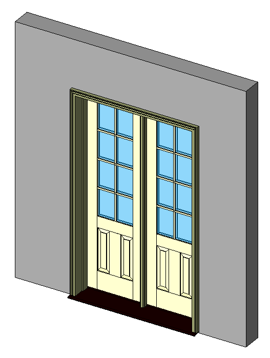 Kolbe Ultra Series Inswing Entrance Door 2-Wide 2-Panel Handicap Sill Units 6558