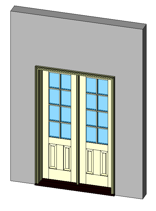 Kolbe Ultra Series Inswing Entrance Door 2-Wide 2-Panel Standard Sill Units 6561