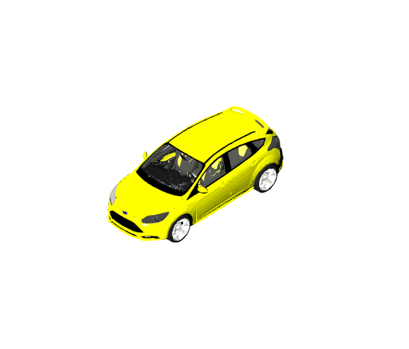 Yellow Hatchback