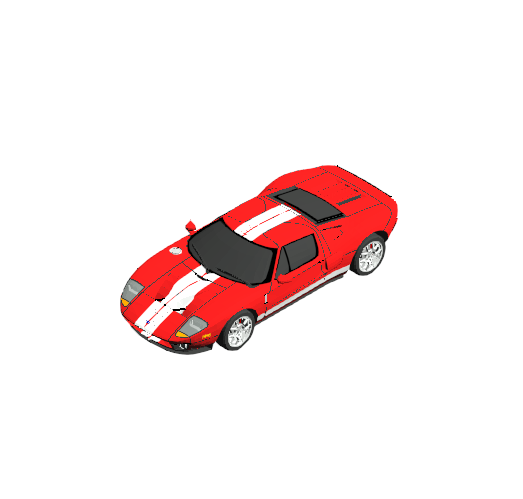Red Racing Sports Car
