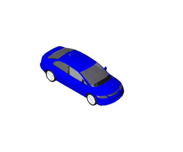 Blue Honda Civic