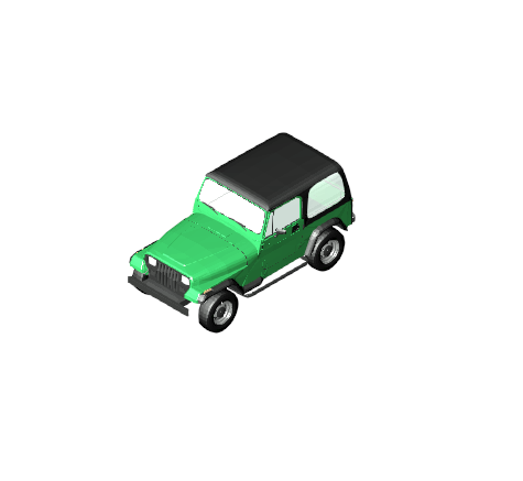 Green Off-Road Car