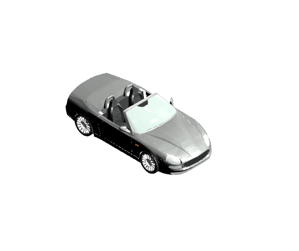 Gray Jaguar XK Convertible