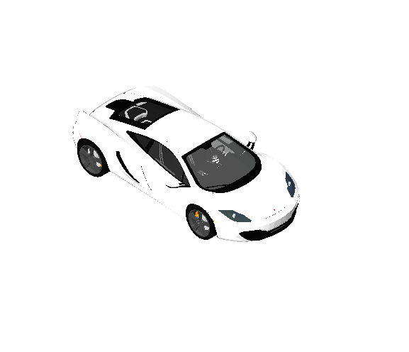 White McLaren car