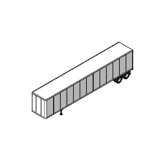 Side View Diagram of a Semi-Truck