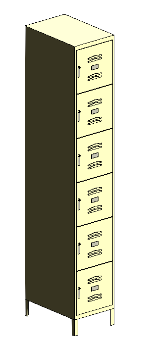 Locker - Stacked - 6 Person