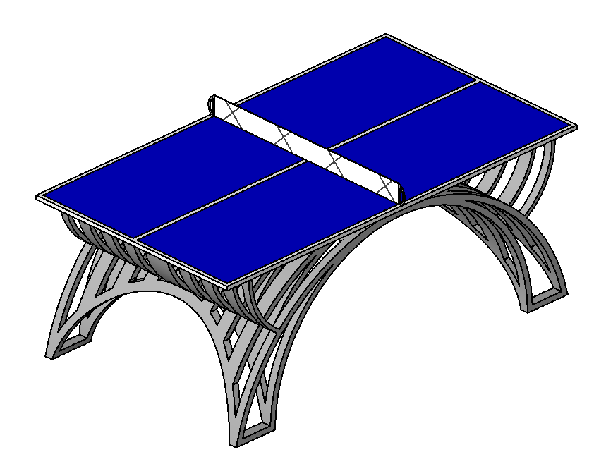 Modern Ping Pong table 11084