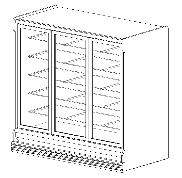 Refrigerator - Upright Three Door