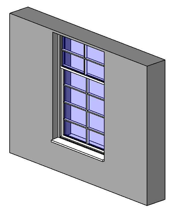 Sash Window 2x2 top amp 2x4 bottom panels 7726