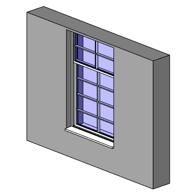 Sash Window 2x2 top amp 2x4 bottom panels 7726