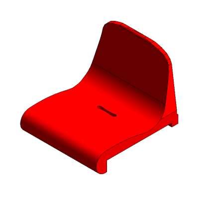 430x453mm monocoque stadium chair